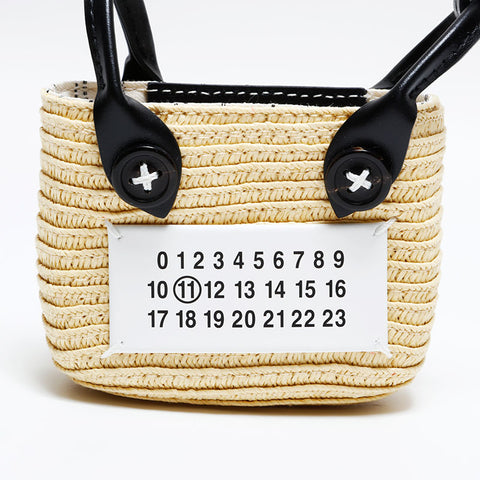 Maison Margiela Micro Cellulose Mini Bag key ring beige WS22545