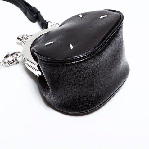 Maison Margiela Tabi Frame Micro Handbag key ring black WS22546