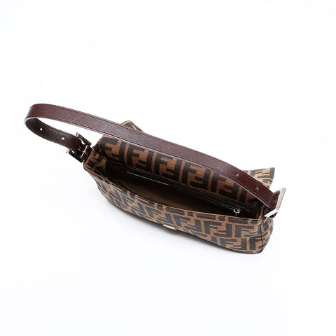 FENDI Zucca mamma bucket Shoulder Bag Brown WS22547