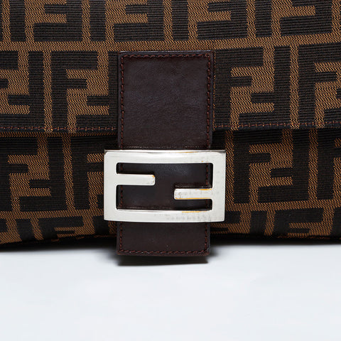 FENDI Zucca mamma bucket Shoulder Bag Brown WS22547