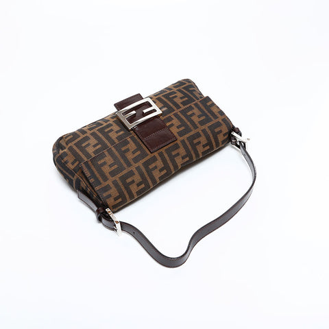 FENDI Zucca mamma bucket Shoulder Bag Brown WS22548