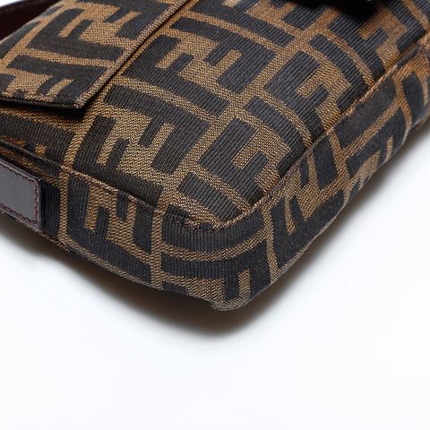 FENDI Zucca mamma bucket Shoulder Bag Brown WS22548