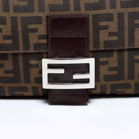FENDI Zucca mamma bucket Shoulder Bag Brown WS22548