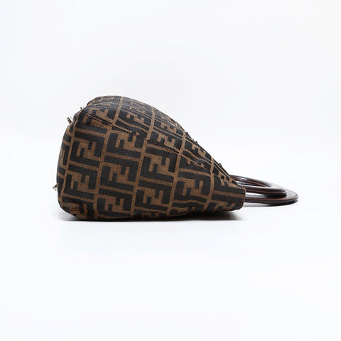 FENDI Zucca Handbag Brown WS22549