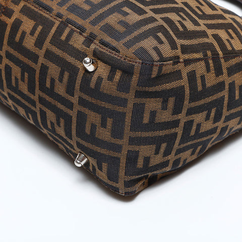 FENDI Zucca Handbag Brown WS22549