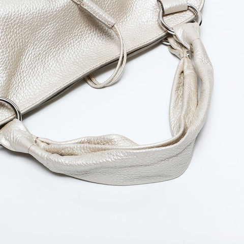 CELINE Leather Bittersweet Shoulder Bag white WS22551