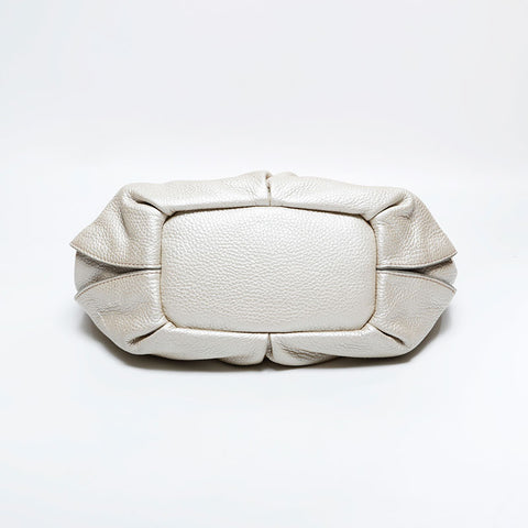 CELINE Leather Bittersweet Shoulder Bag white WS22551