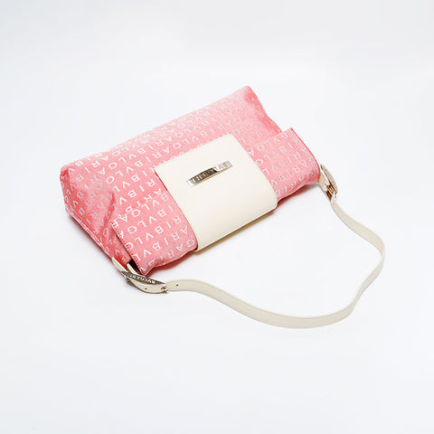 BVLGARI Logomania Canvas Shoulder Bag pink WS22552