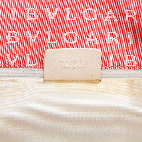 BVLGARI Logomania Canvas Shoulder Bag pink WS22552