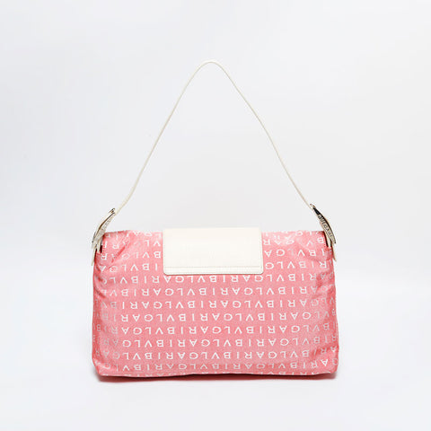 BVLGARI Logomania Canvas Shoulder Bag pink WS22552