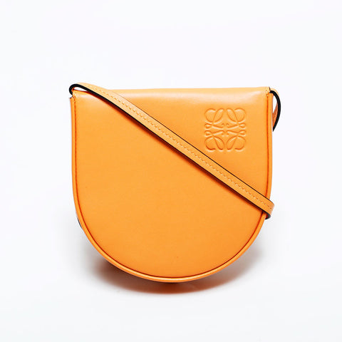 LOEWE Mini leather heel pouch Shoulder Bag Orange WS22555