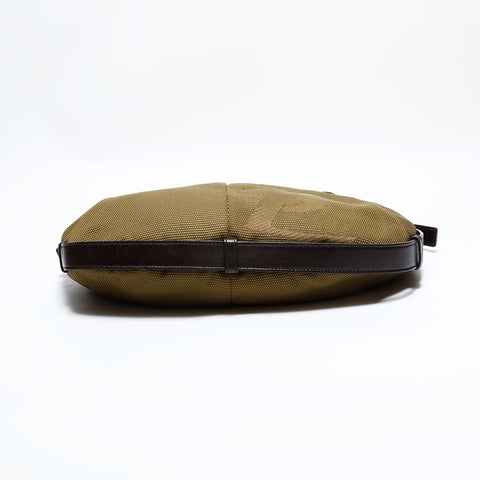 YVES SAINT LAURENT YSL Canvas Hobo Mombasa Shoulder Bag khaki WS22560