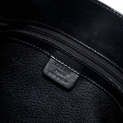 CELINE PVC Macadam Shoulder Bag black WS22561