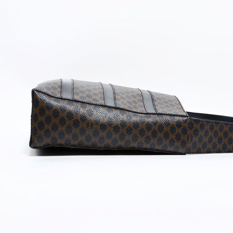 CELINE PVC Macadam Shoulder Bag black WS22561