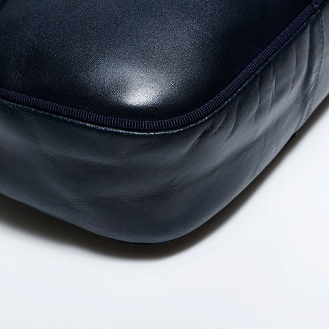Salvatore Ferragamo Vara Leather Shoulder Bag Navy WS22564