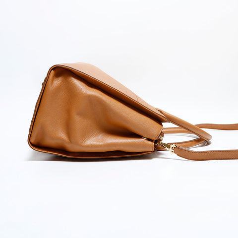 Salvatore Ferragamo Leather 2way Tote Bag Brown WS22565