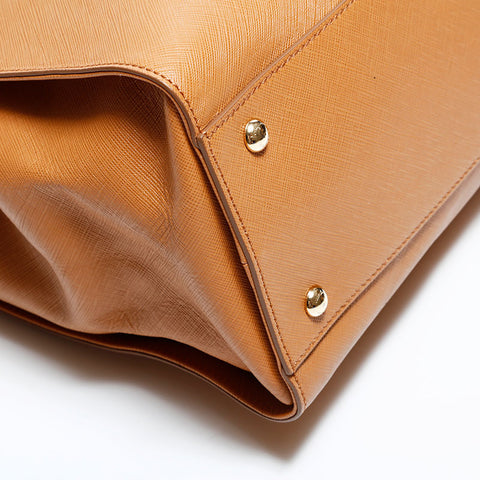 Salvatore Ferragamo Leather 2way Tote Bag Brown WS22565