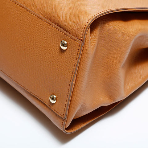 Salvatore Ferragamo Leather 2way Tote Bag Brown WS22565