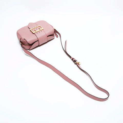 BURBERRY Leather Camera Bag Shoulder Bag pink WS22567
