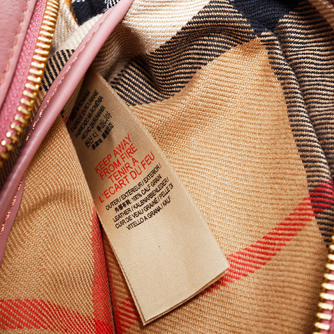 BURBERRY Sac à bandoulière en cuir pour appareil photo rose WS22567