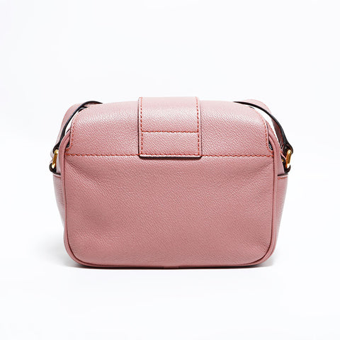 BURBERRY Sac à bandoulière en cuir pour appareil photo rose WS22567