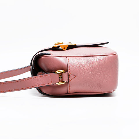 BURBERRY Leather Camera Bag Shoulder Bag pink WS22567