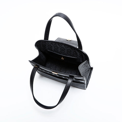 Salvatore Ferragamo Mini Tote 2way Leather Shoulder Bag black WS22568