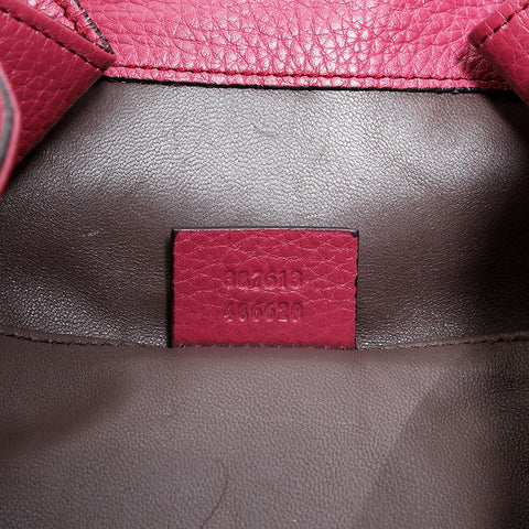 GUCCI Bamboo leather 2way Shoulder Bag pink WS22569