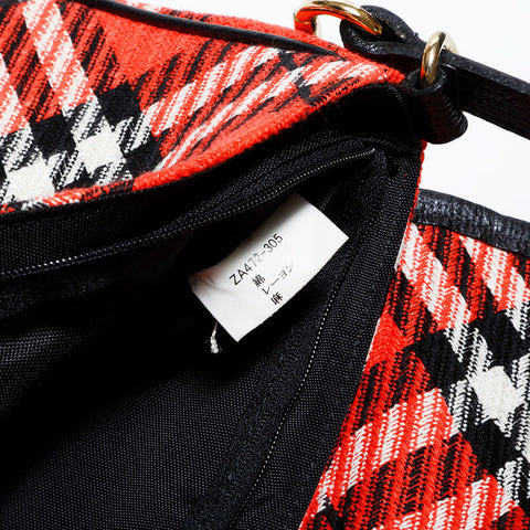 BURBERRY Nova Check Shoulder Bag Red WS22572