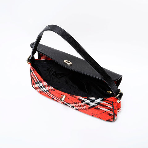 BURBERRY Nova Check Shoulder Bag Red WS22572