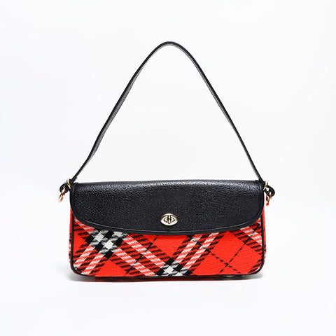 BURBERRY Nova Check Shoulder Bag Red WS22572