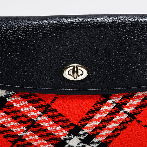 BURBERRY Nova Check Shoulder Bag Red WS22572