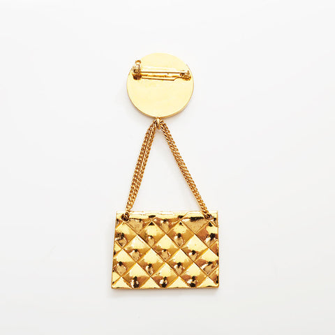CHANEL COCO Mark Matrasse Brooch gold WS22581