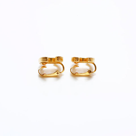 CHANEL COCO Mark rhinestone Earring gold WS22584