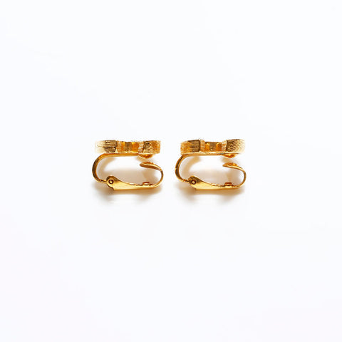 CHANEL COCO Mark rhinestone Earring gold WS22584