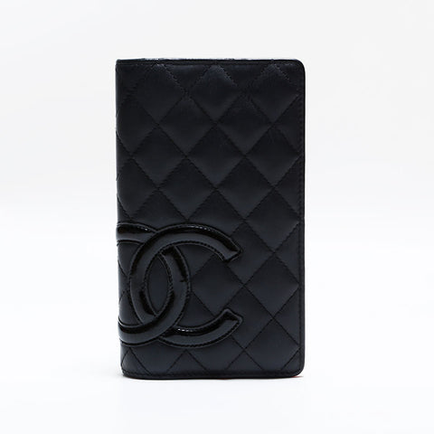 CHANEL No. 21 2015-2016 Cambon Line Matelasse Bifold Wallet Bifold Wallet black WS22587