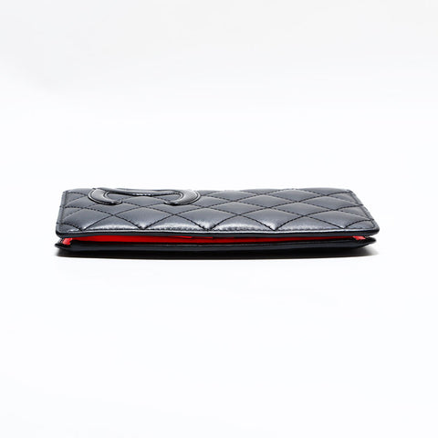 CHANEL No. 21 2015-2016 Cambon Line Matelasse Bifold Wallet Bifold Wallet black WS22587