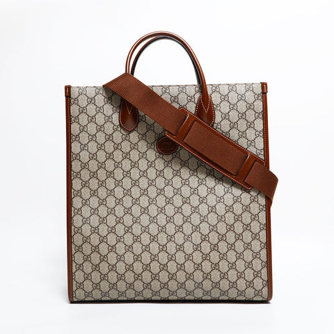GUCCI GG Retro GG Supreme PVC 2way Tote Bag beige WS22592