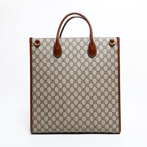 GUCCI GG Retro GG Supreme PVC 2way Tote Bag beige WS22592