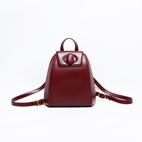 CARTIER Leather Must Do Backpack Â· Daypack Red WS22593