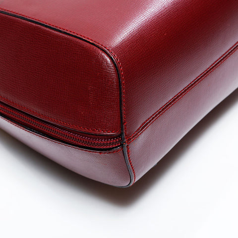 CARTIER Leather Must Do Backpack Â· Daypack Red WS22593