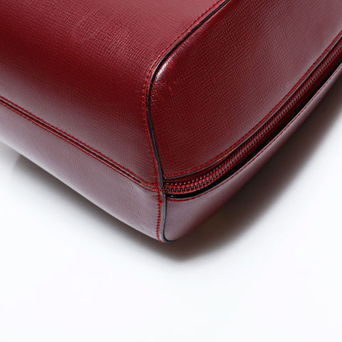 CARTIER Leather Must Do Backpack Â· Daypack Red WS22593