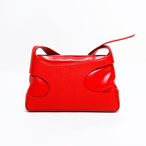 Salvatore Ferragamo Cut-out Leather Mini Shoulder Bag Red WS22594