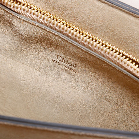 Chloe Faye Suede Leather Shoulder Bag beige WS22595