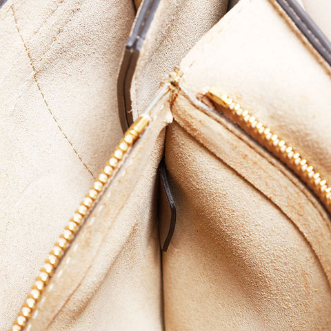 Chloe Faye Suede Leather Shoulder Bag beige WS22595