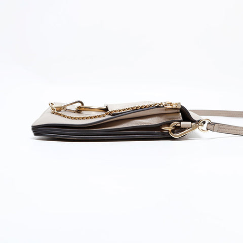 Chloe Faye Suede Leather Shoulder Bag beige WS22595