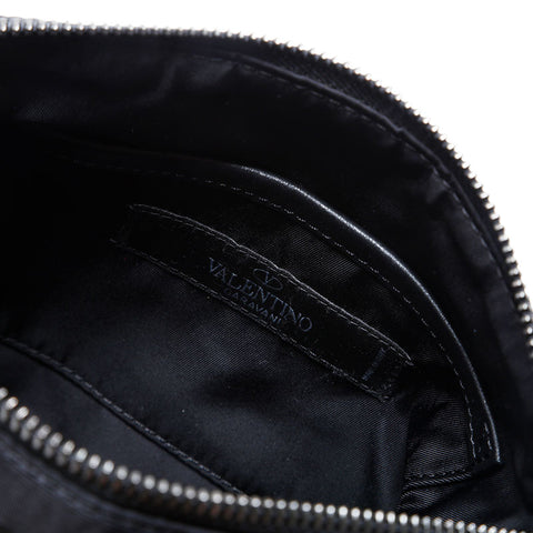 VALENTINO Studs Nylon Shoulder Bag black WS22597