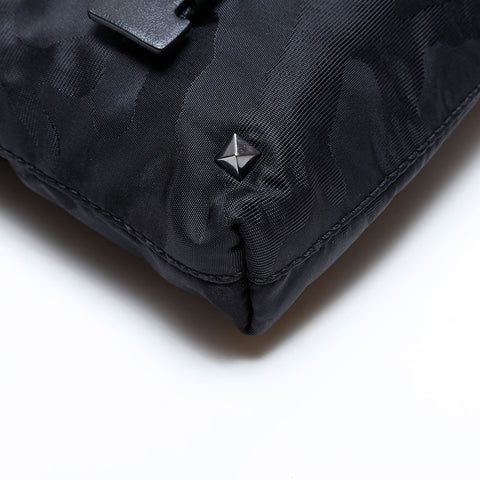 VALENTINO Studs Nylon Shoulder Bag black WS22597
