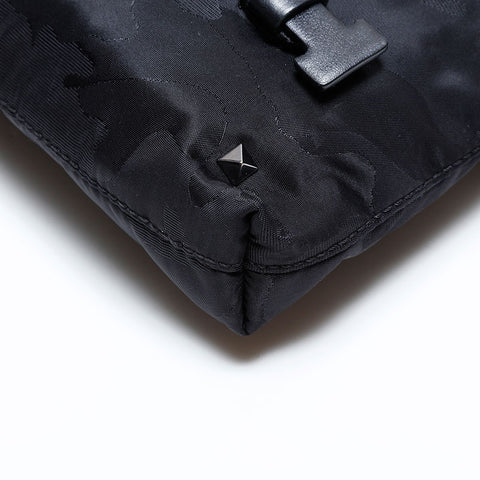 VALENTINO Studs Nylon Shoulder Bag black WS22597