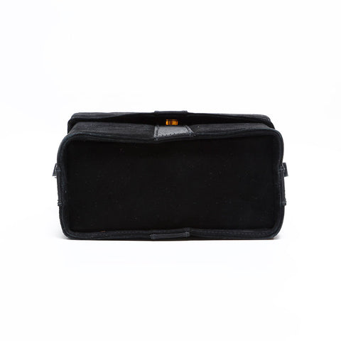 Salvatore Ferragamo Vara Suede Shoulder Bag black WS22598